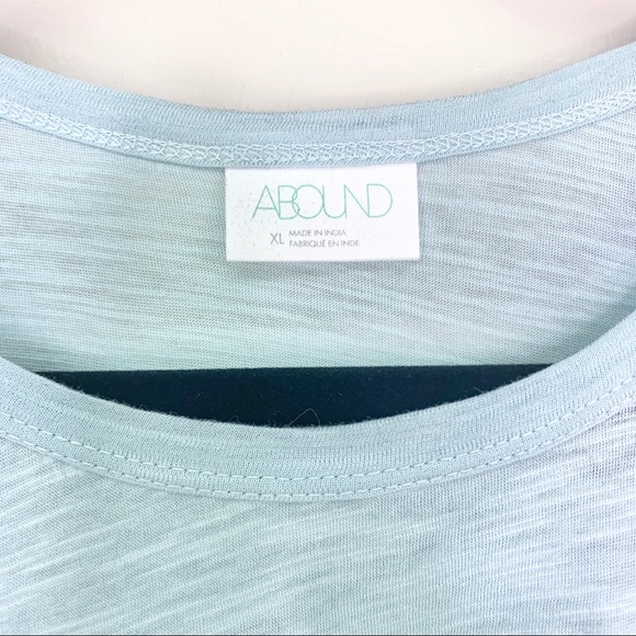 Abound Curved Hem Knit Tank Top Blue Size XL - Picture 8 of 12